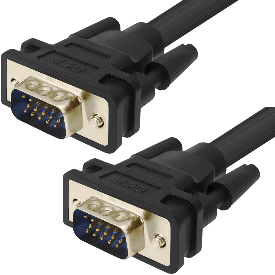 GCR-VM2VM2-15.0m кабель svga 15.0м чёрный, позолоченные контакты, ферритовые кольца, od8.0mm. 15m / 15m premium , 28/28 awg, двойной экран Greenconnect Santreyd 