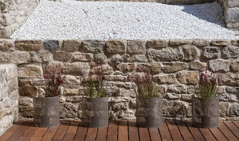 iSimar Низкий садовый горшок из оцинкованной стали Arena Isi 7220 / isi 7221 - Вид №2