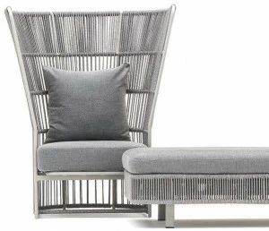 Varaschin Кресло с высокой спинкой из тканого синтетического волокна Tibidabo 1069