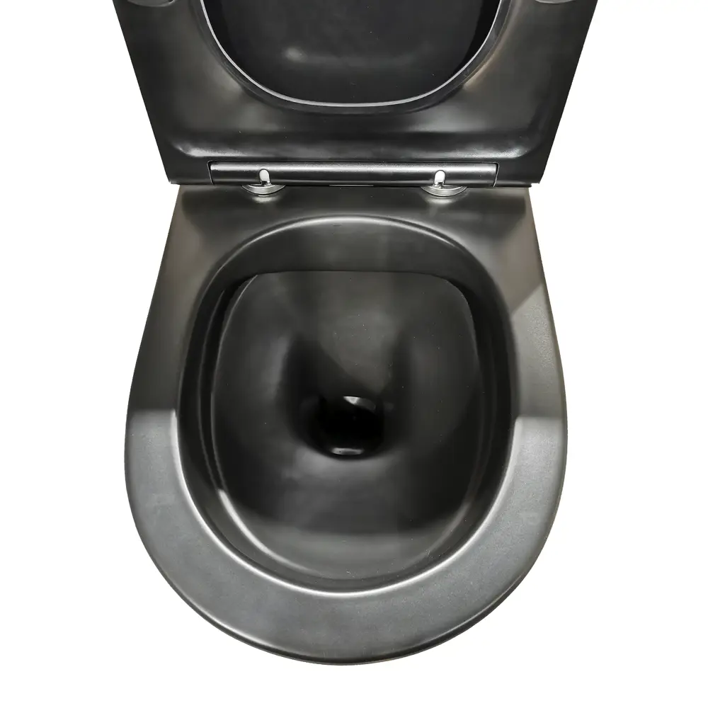 82800109 Унитаз подвесной Culto Andi безободковый с сиденьем микролифт цвет чёрный STLM-0036111 - Вид №4