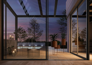 Журнальный столик из железа и листового металла