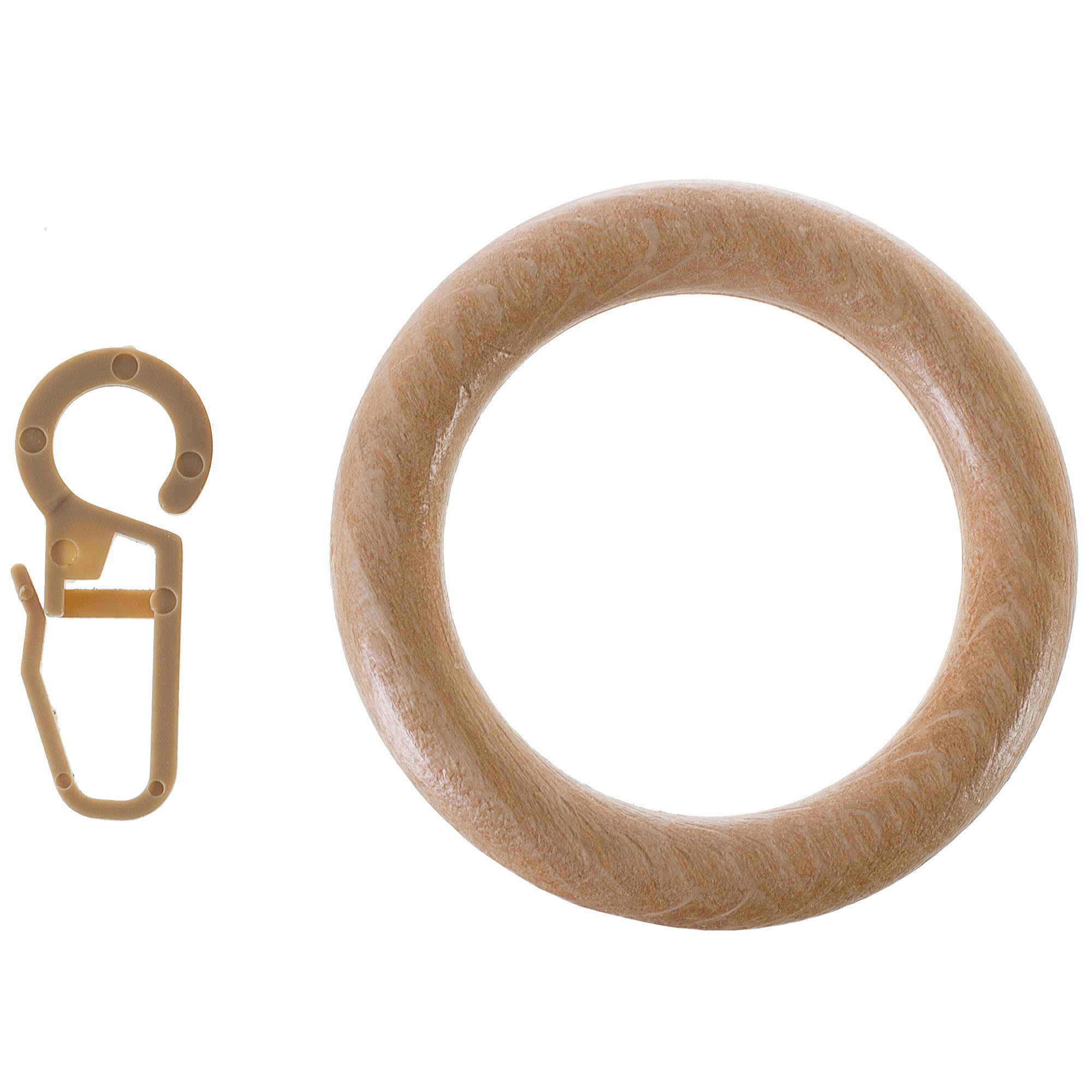 Santreyd: Деревянные кольца с крючками для карнизов из дуба 10382145 STLM-0000442 - Вид №1
