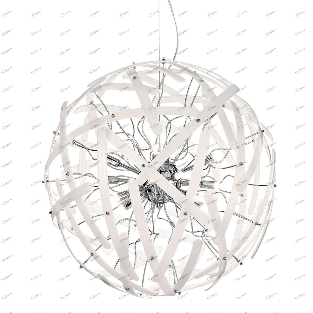 Подвесной светильник Ideal Lux Lemon SP Bianco IDEAL LUX ДИЗАЙНЕРСКИЕ, LEMON BIANCO 072674 Прозрачный;серебро 