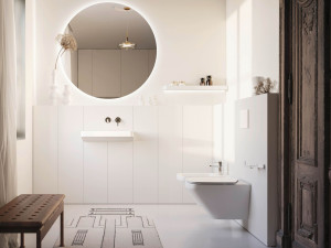 Модульный шкаф для умывальника с раковиной из Ocritech