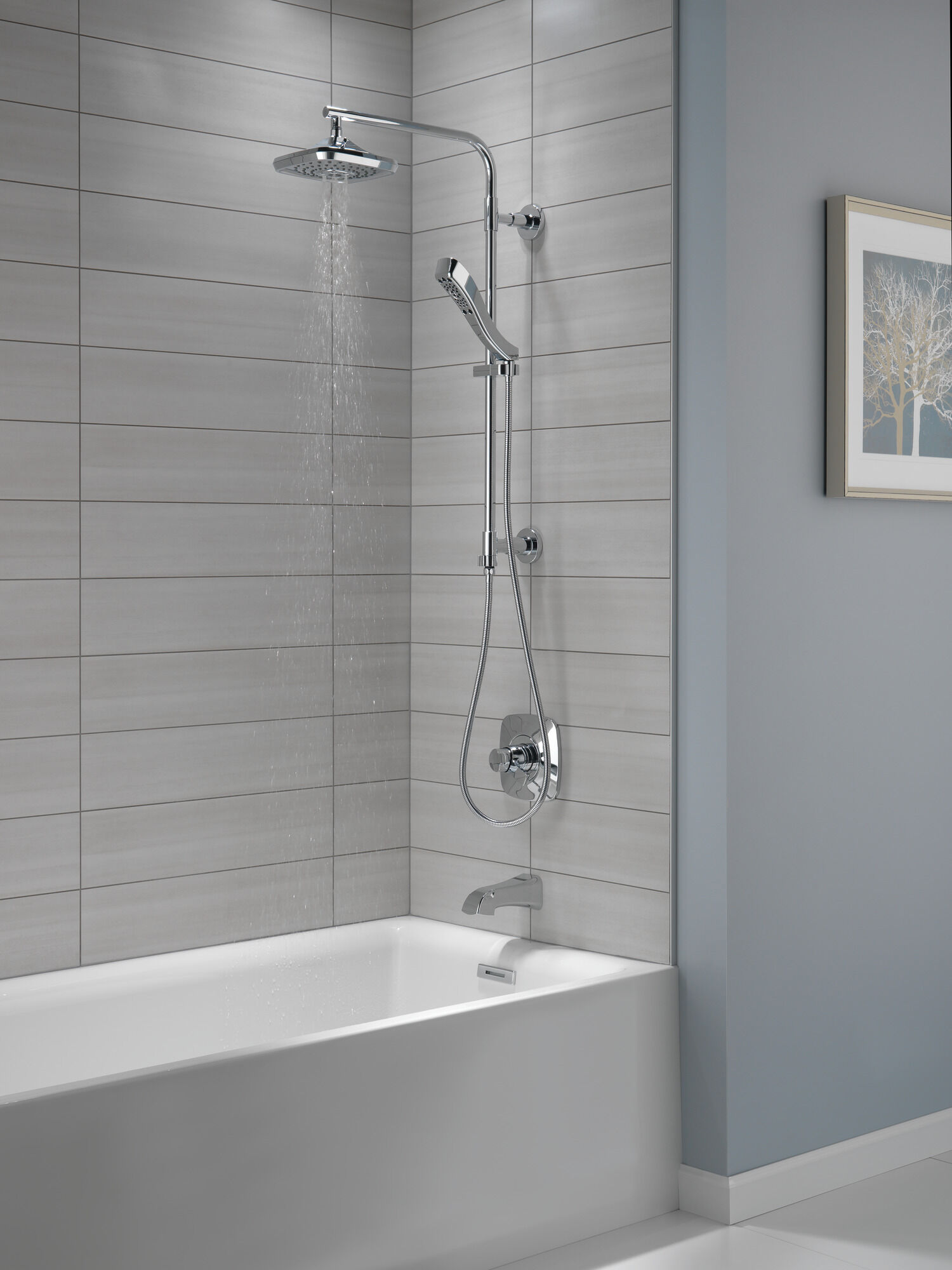 T17052 Облицовка только для клапана Monitor® серии 17 Delta Faucet Tesla Хром - Вид №2