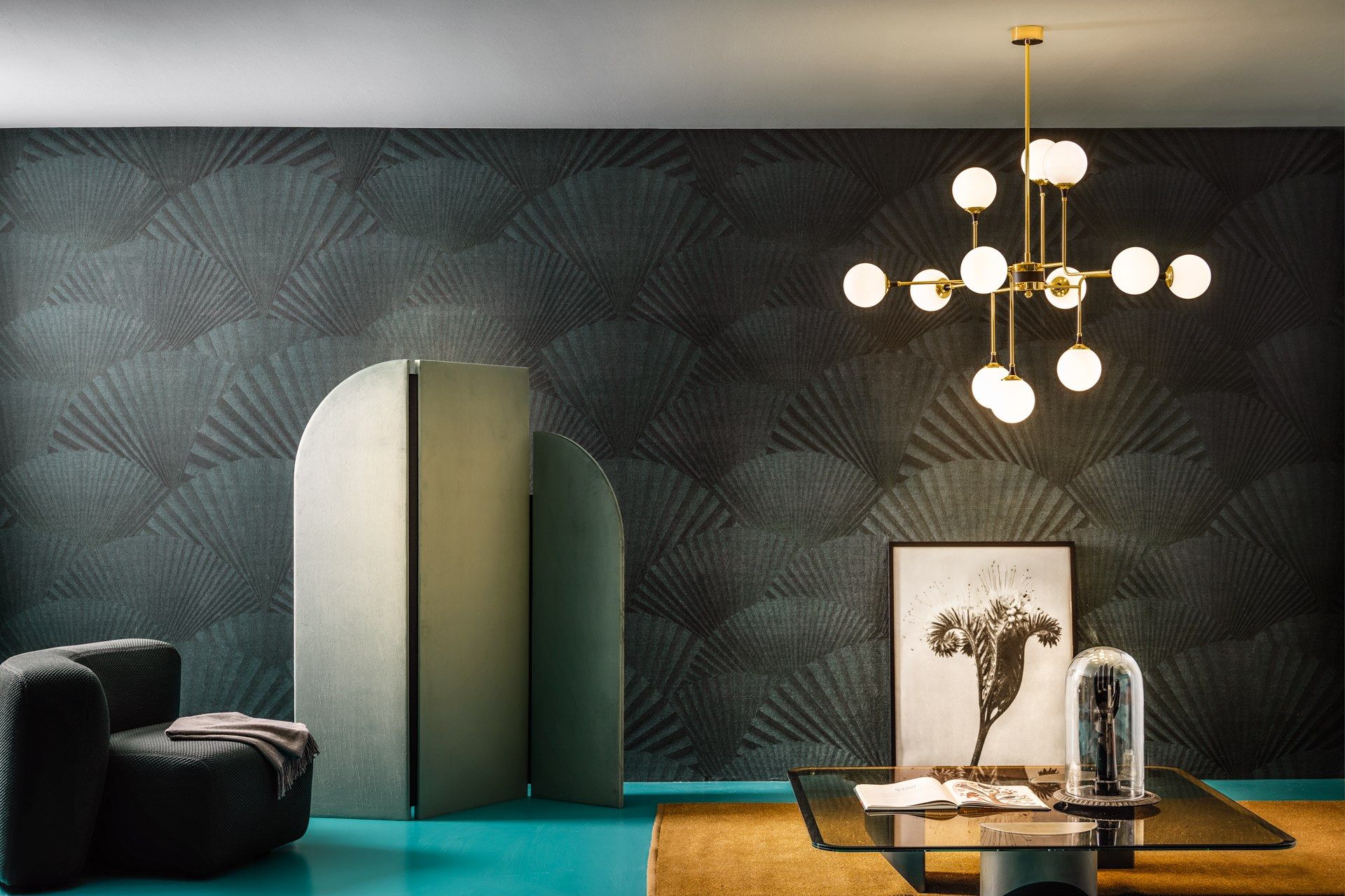 Стеклянный и металлический подвесной светильник Stilnovo Галактика ARCH-00109874 - Вид №1