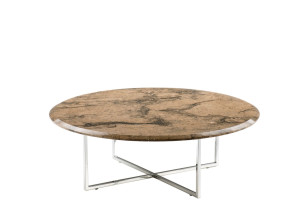 Мраморный овальный журнальный столик