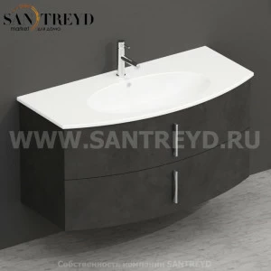 MDMC10Y906 Тумба с двумя ящиками 100 см серая Globo 4ALL Италия