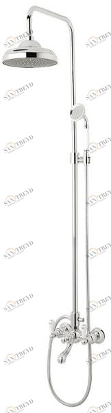 Bronces Mestre Настенная душевая стойка с ручным душем Retro 035018.mc0.50
