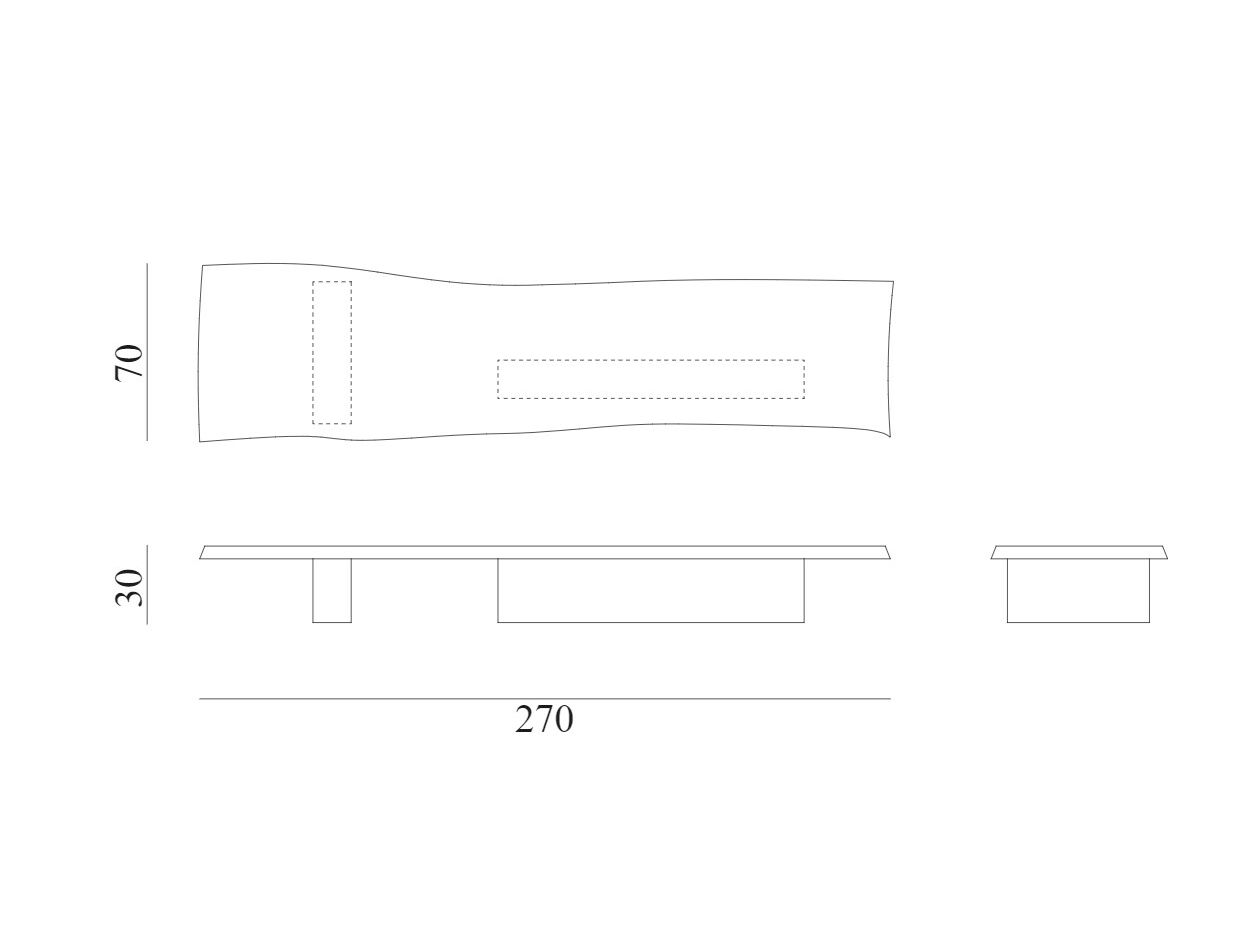 Мраморный низкий садовый столик Exteta 10th ARCH-00086827 - Вид №6