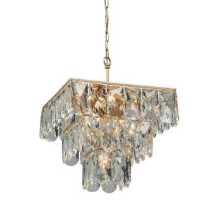 Подвесная люстра Vitaluce V5267-8/8+1 VITALUCE ДИЗАЙНЕРСКИЕ 328113 Золото;прозрачный