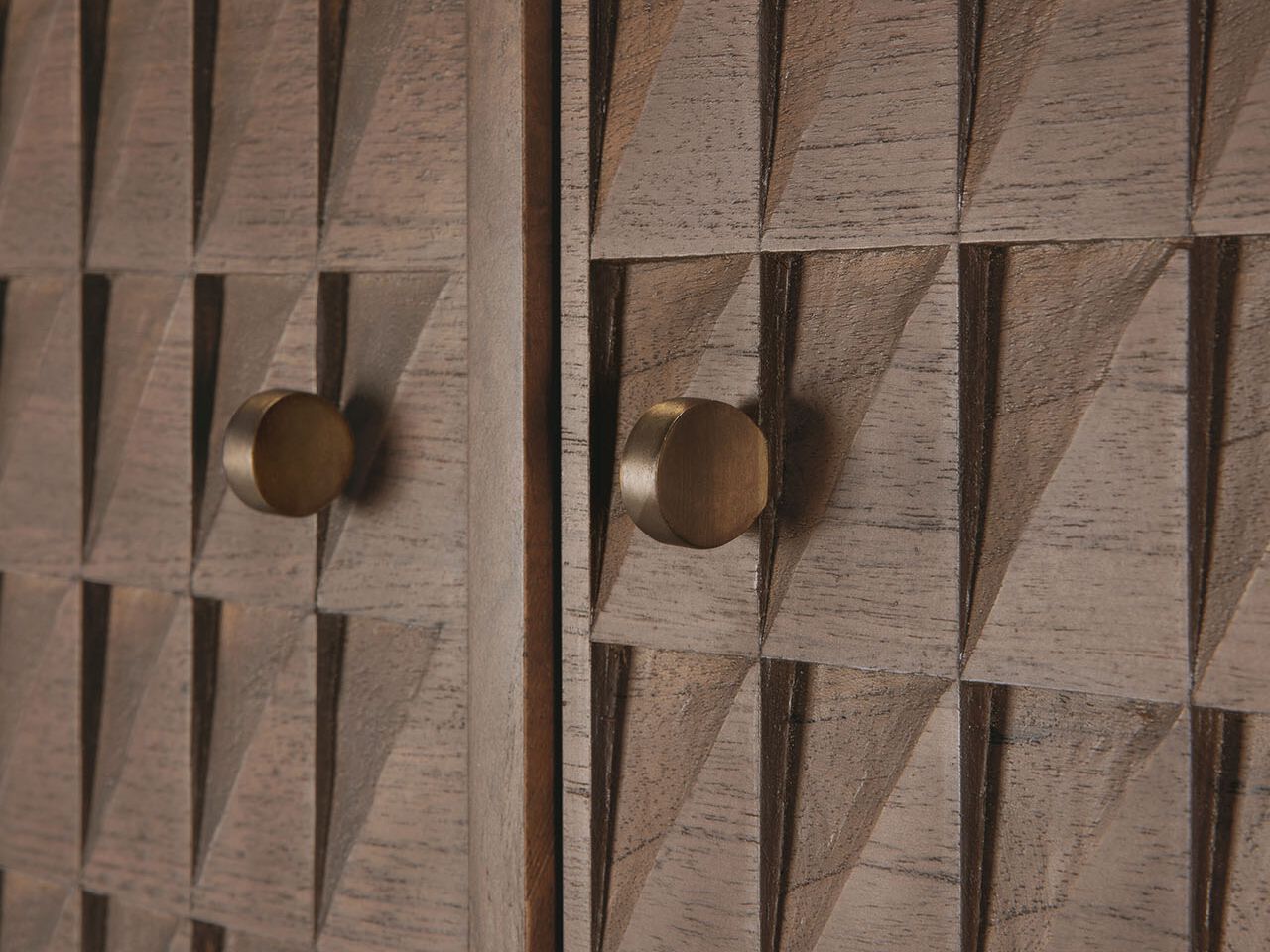 Шкаф из тикового дерева с 3 дверцами и 3 ящиками Ethnicraft Sono ARCH-00094411 - Вид №5