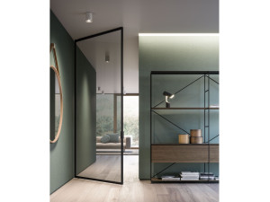 Стеклянная висячая дверь