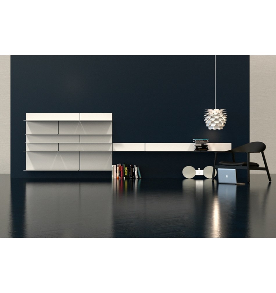 FROST Полка 4026 25x15x100cm » белая Алюминий Белый U4026-W  - Вид №5