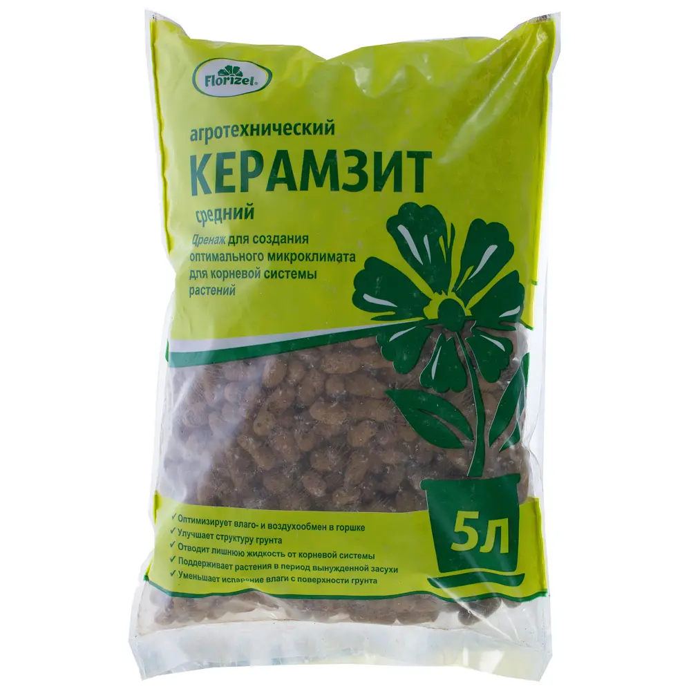 18399638 Керамзит средний Florizel 5 л STLM-0010687 Santreyd 