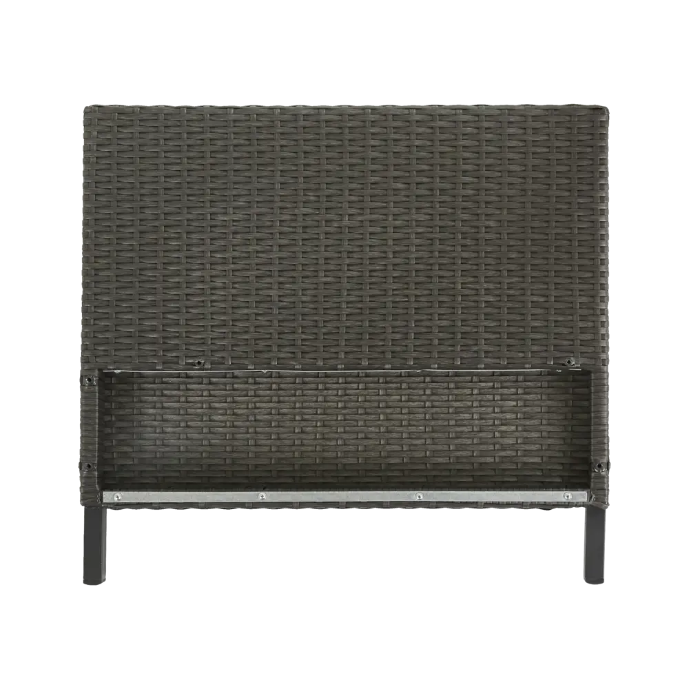 Секция угловая Naterial Noa Fix 68x62x68 см, искусственный ротанг, серый/черный Товар без серии STLM-2054200 - Вид №9