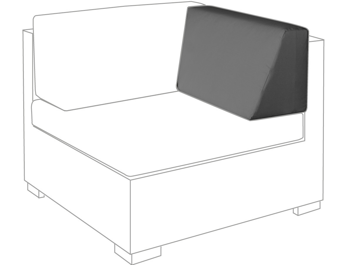 10.00.1417 Угловой модуль, боковая подушка, правый, наружный гранит Mbm LONG ISLAND