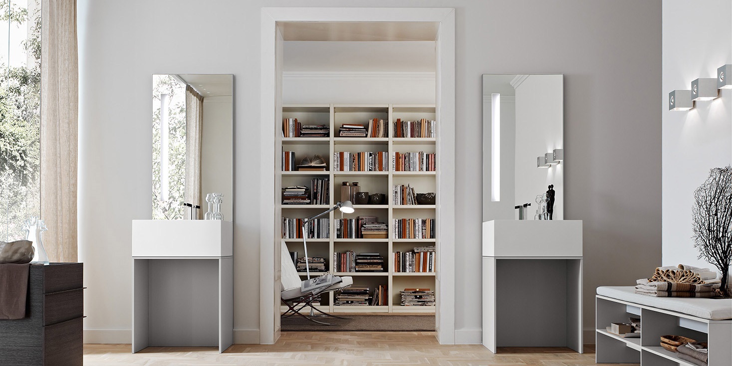 Toscoquattro Зеркало с люминисцентной подсветкой Elements жемчужно-серый 09EN1AA - Вид №2