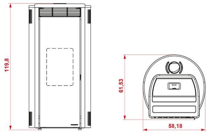 PALAZZETTI Металлическая печь на пеллетах класса а + sun-id-1483034 - Вид №4