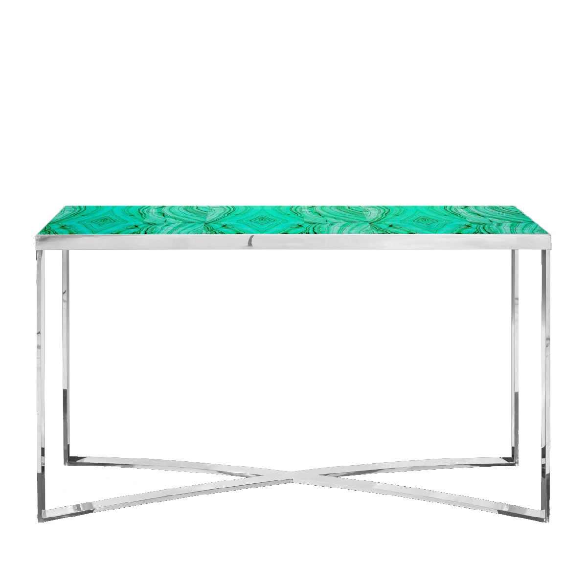 450094-12 ABHIKA КОНСОЛЬ CHROMO X H95 152,5X52,5 IVORY  - Вид №2