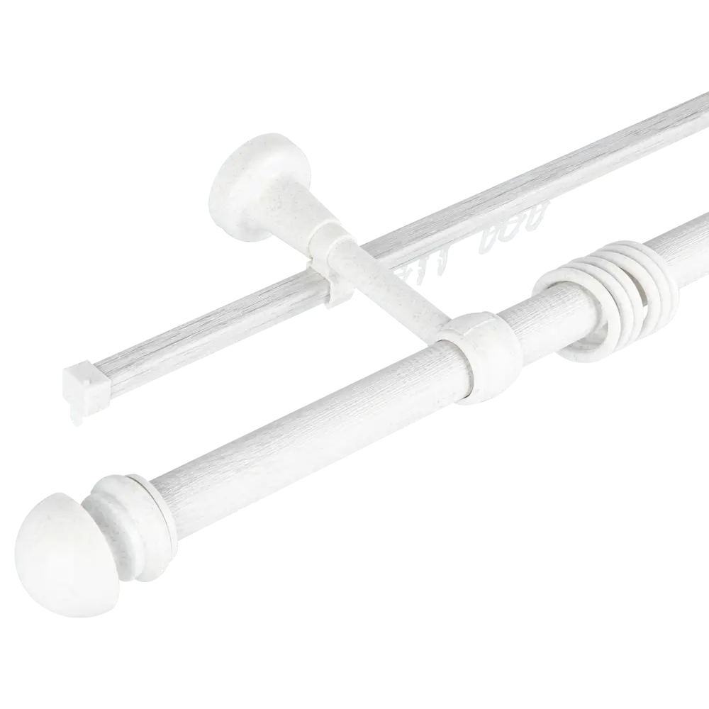 Карниз с шиной Санторини 300 см пластик РУССКИЕ КАРНИЗЫ STLM-2155506