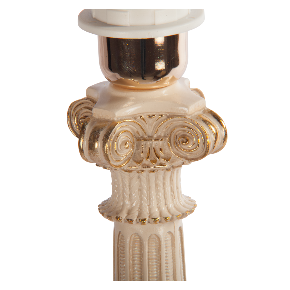 32022,34051 Настольная лампа Колонна Испанская Айвори Маргарита Персик BOGACHO 4627138210987, 4627138151662 - Вид №2