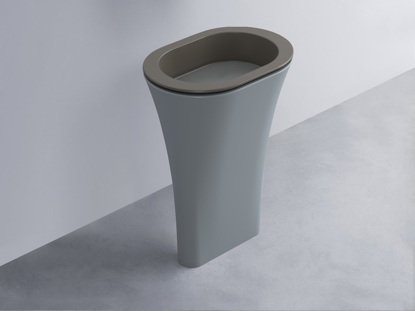 AMLA65-FN+AMPILO-CM+AMCOLO-BR Раковина Amedeo Ovale отдельностоящая cielo Enjoy + Amedeo Ceramica Cielo