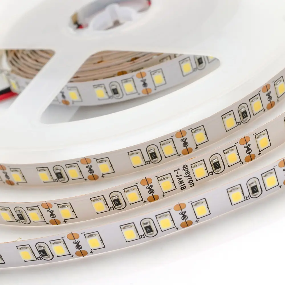 Светодиодная лента SMD 3528 120 диод/9.6 Вт/м 12 В 8 мм IP20 тёплый белый свет APEYRON STLM-2164429 - Вид №9
