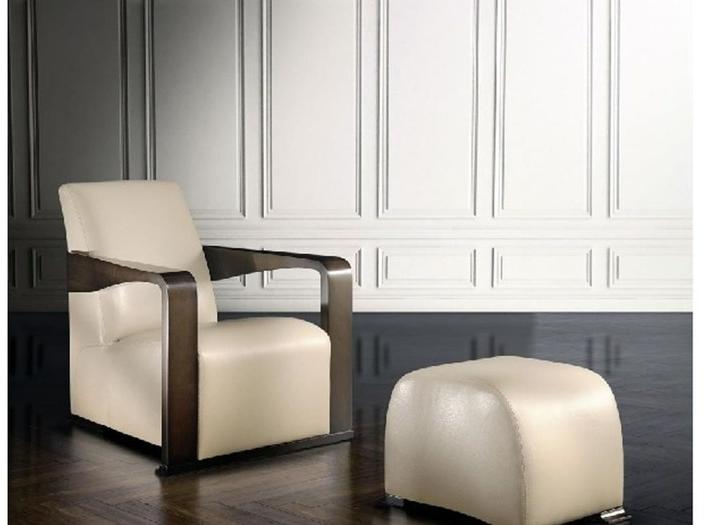 HUGUES CHEVALIER Пуф из мягкой кожи Iconic sun-id-1347146 - Вид №3