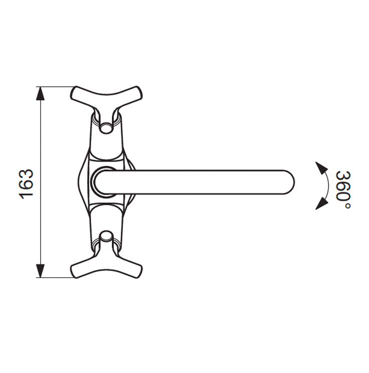 BA259AA Смеситель для умывальника VIDIMA TRINITY  - Вид №2