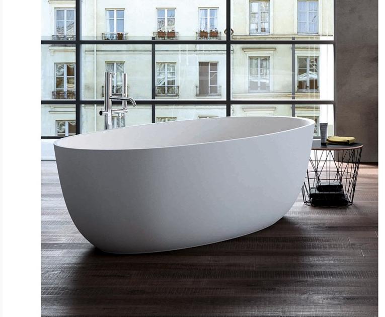 Blu Bathworks® Отдельностоящая овальная ванна цвета blue ∙ stone ™ Azure Bt0308 - Вид №3