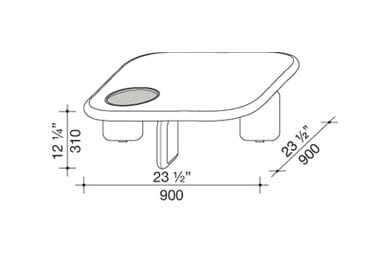 Квадратный журнальный столик Lema ORION ARCH-00135664 - Вид №7