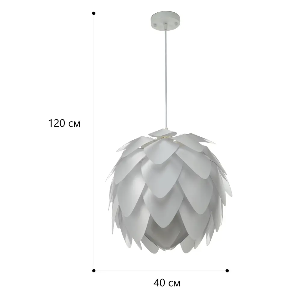 Светильник подвесной Lamplandia Arum White L1287, 1 лампа, 5 м², цвет белый STLM-2011571 - Вид №11