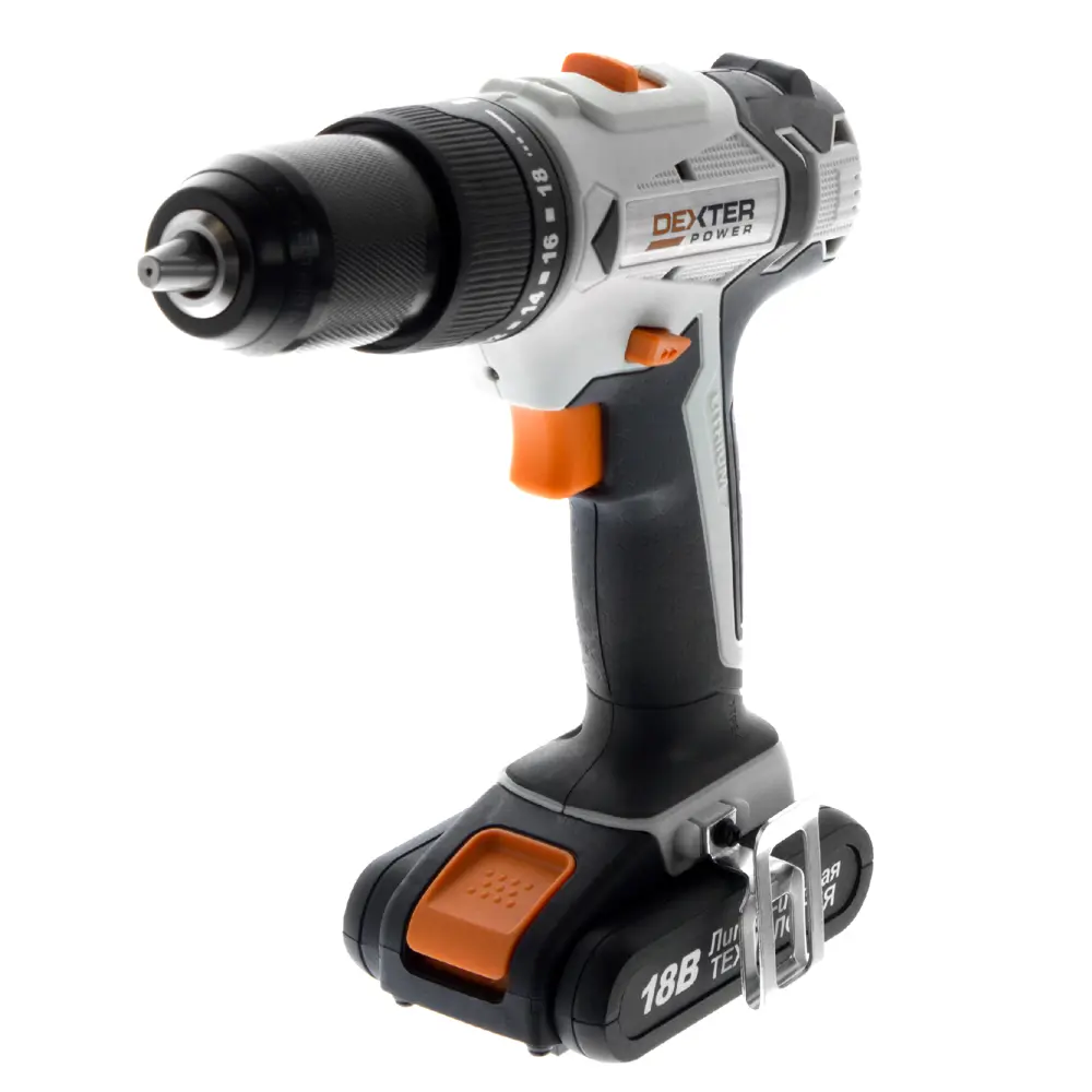 Шуруповерт Dexter, Li-ion 18 В, 2 Ач 15549451 STLM-2061507 DEXTER POWER 