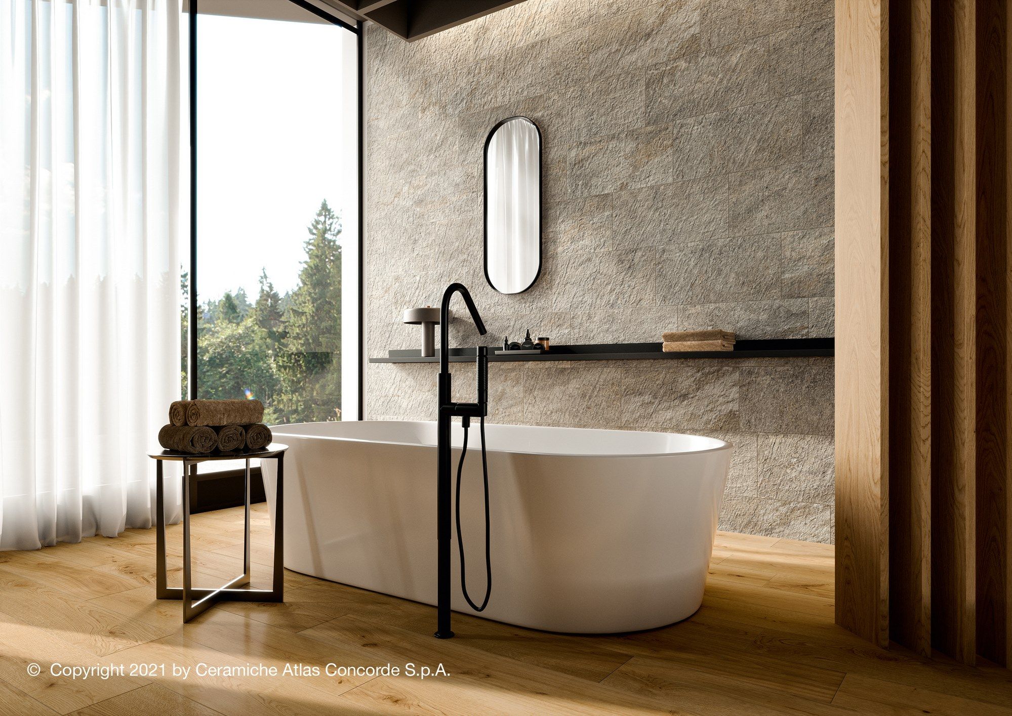 Пол / облицовка керамогранита с эффектом камня Atlas Concorde Norde ARCH-00026085 - Вид №30