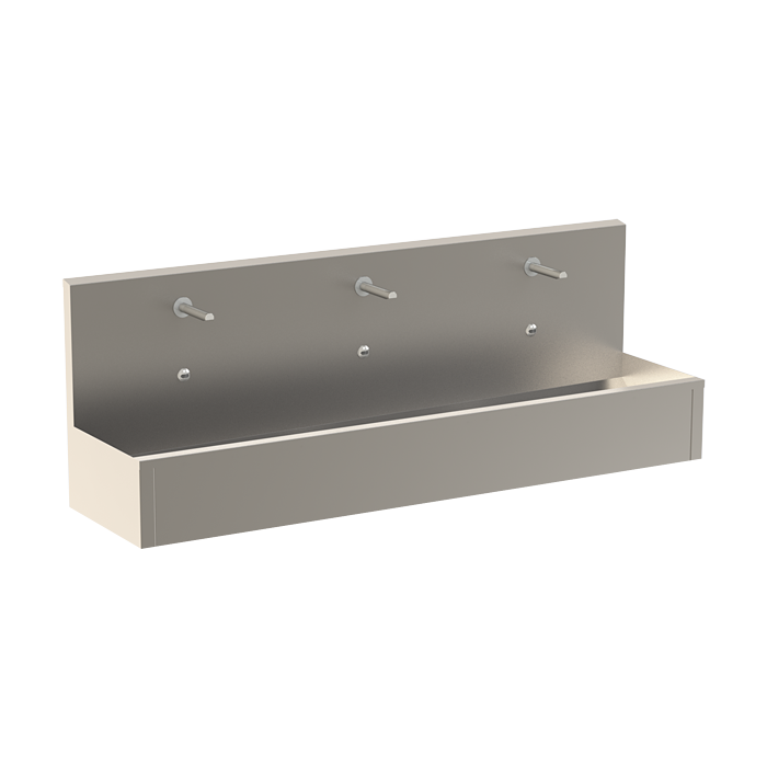 93811 Нержавеющий подвесной желоб с интегрированной электроникой (3 шт.), длина 1900 мм, 24 В пост. SANELA 