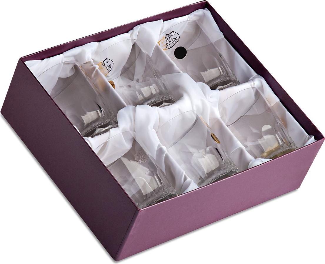 1049065 Cristal de Paris Набор стаканов для виски Cristal de Paris "Антоний" 250мл, 6 шт Хрусталь 