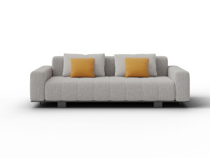 Двуспальный диван-кровать из ткани