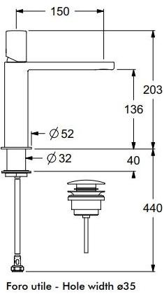 GUGLIELMI Смеситель для умывальника, однорычажный Gx sun-id-1387199 - Вид №10