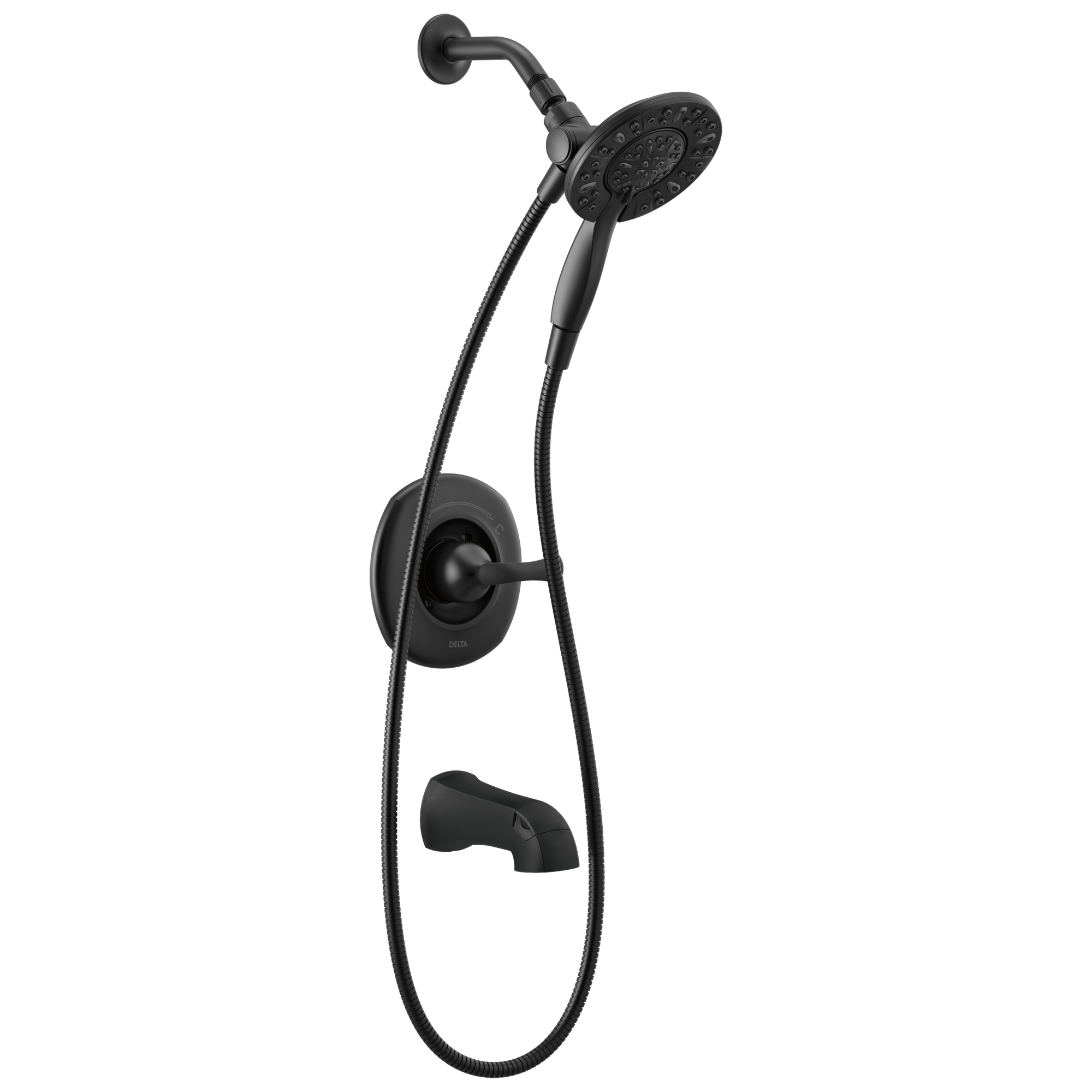 144890-BL-I Ванна и душ Monitor® серии 14 с In2ition® Delta Faucet Larkin Матовый черный 