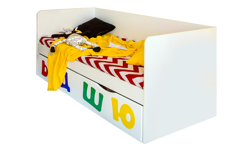 Детский диван-кровать с дополнительным спальным местом "Абвгдейка" МАНДАРИН АБВГДЕЙКА 178608 Белый Santreyd  - Вид №1
