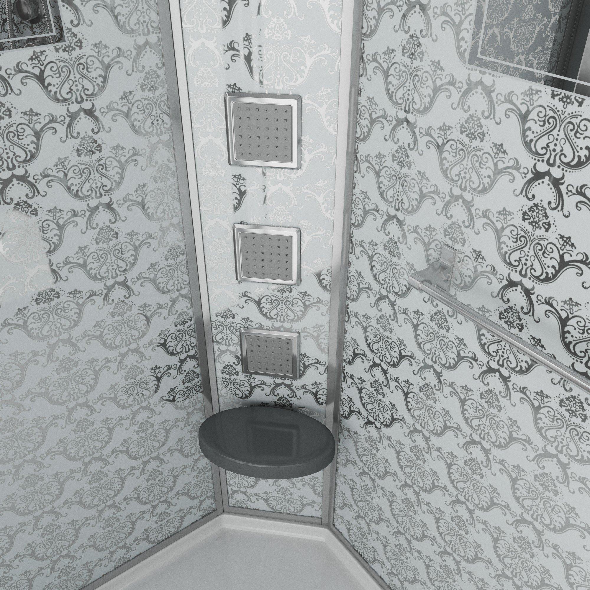 Душевая кабина NG-7711WR (900x1200х2150) низкий поддон стенки БЕЛЫЕ Niagara Luxe - Вид №4