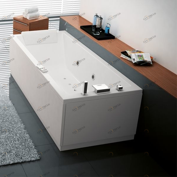 Ванна Hydromassage Novellini CALOS с набортным смесителем, системой дезинфекции и боковыми панелями CA1318080PFA3