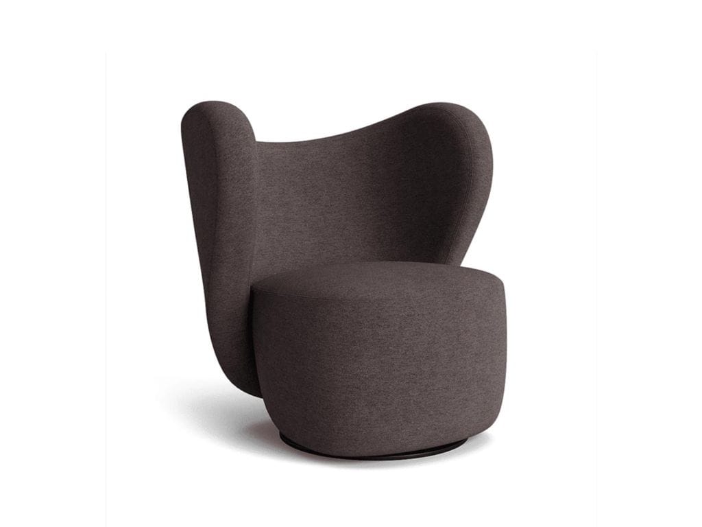 Льняное вращающееся кресло NORR11 Big ARCH-00060516 - Вид №20