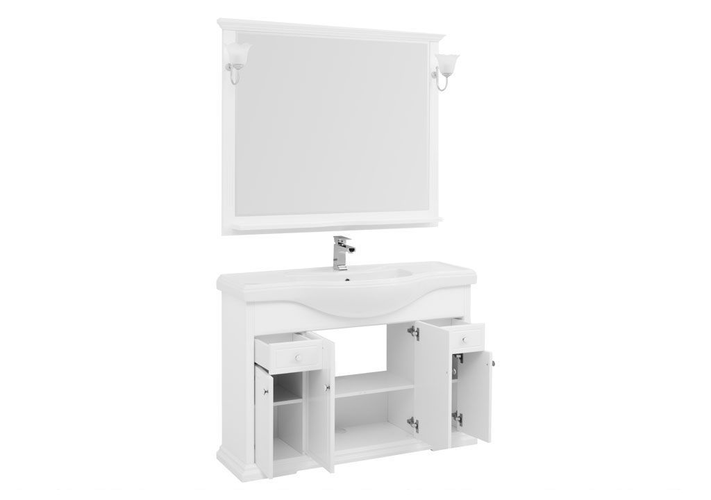 Мебель для ванной Aquanet Лагуна Классик 120 белый 00175443 - Вид №1