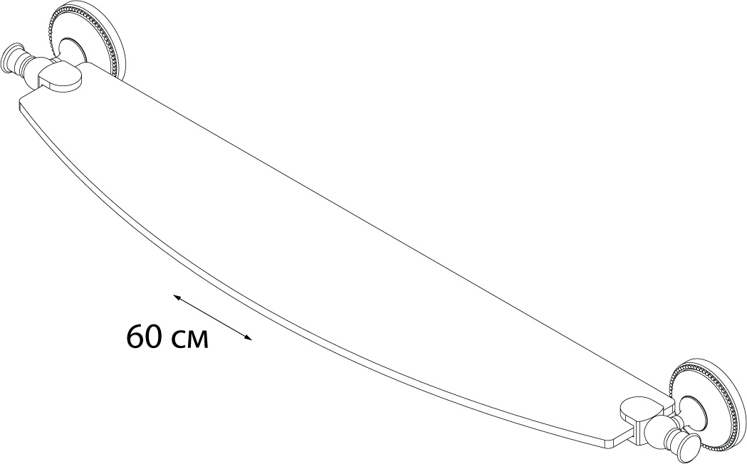 9503 Полка стеклянная GR- GRAMPUS ALFA - Вид №2