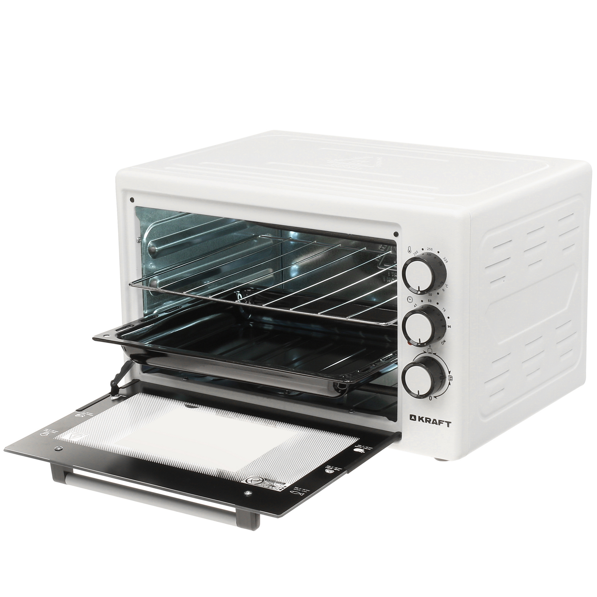 5333041 Мини-печь Kraft KF-MO 3200 W белый STDN-0095293 - Вид №4