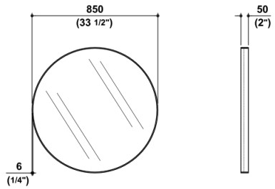 Kos by Zucchetti Зеркало для ванной круглое Morphing sun-id-1381852 - Вид №5
