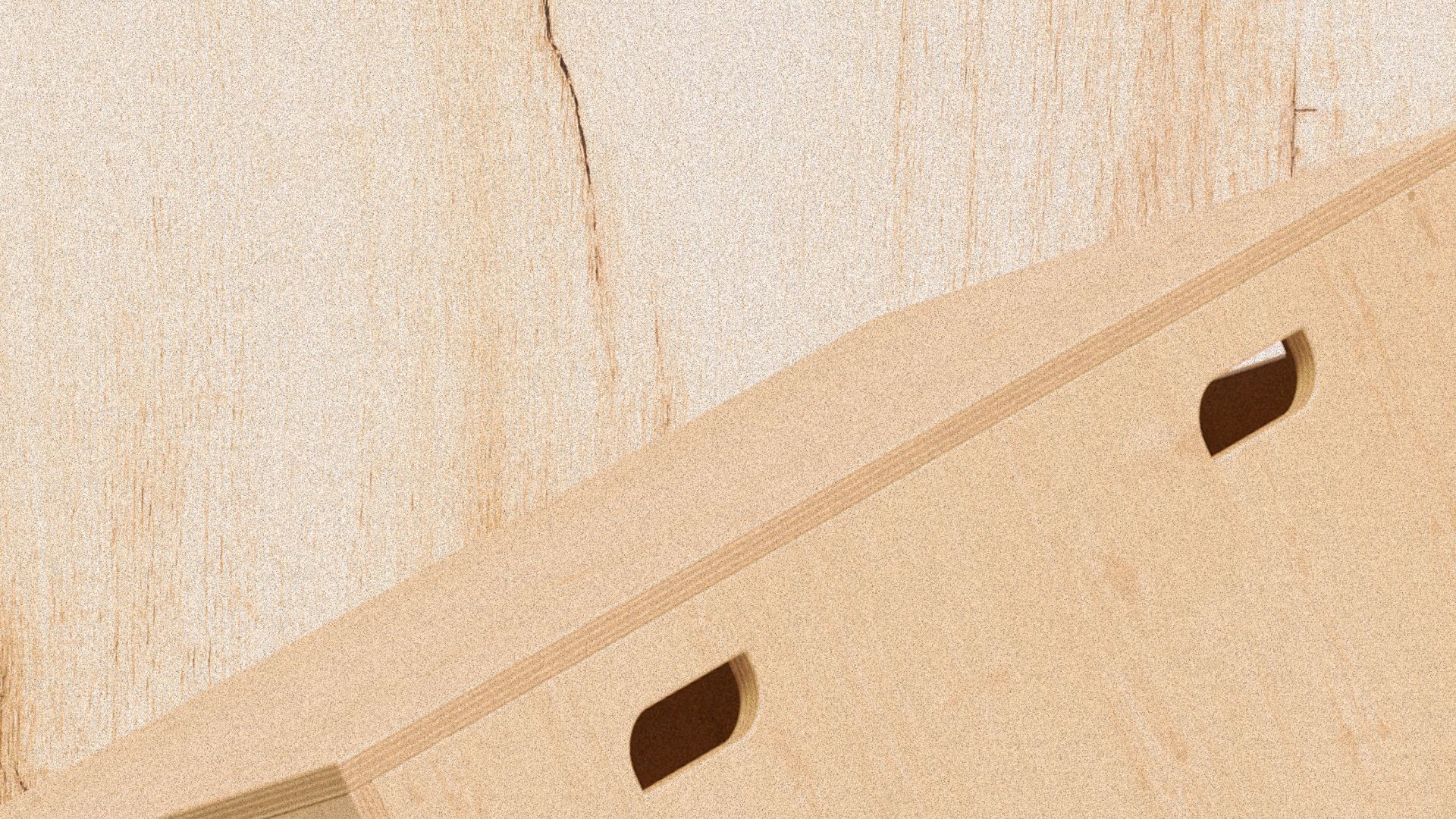 Высокий деревянный стул Bõln Kub ARCH-00066243 - Вид №1