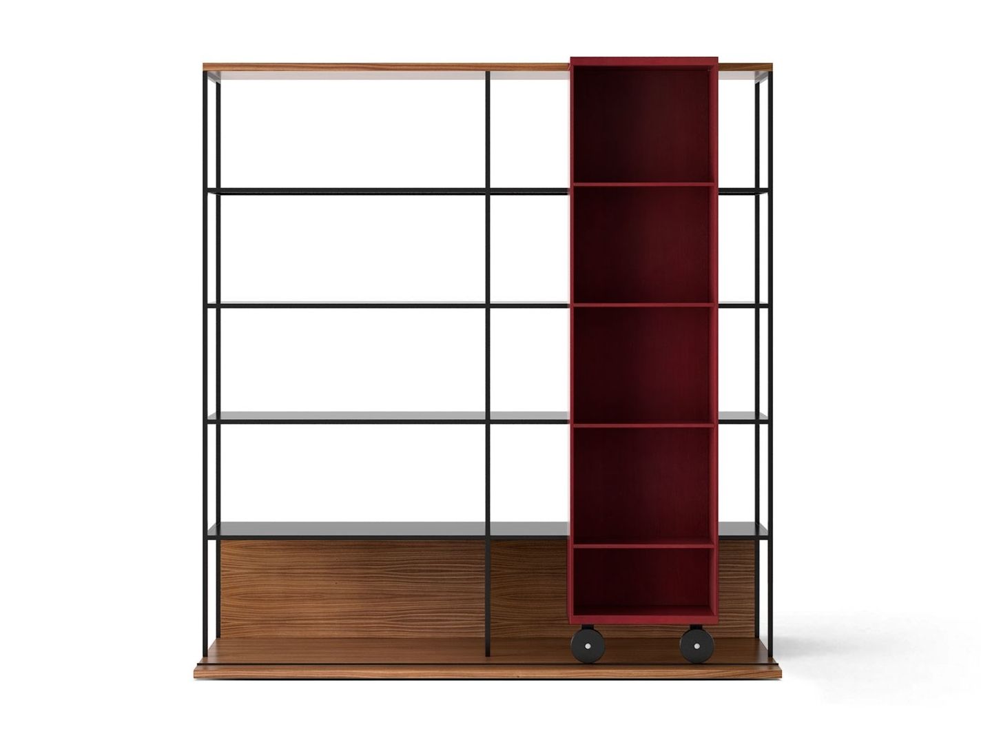 Книжный шкаф из МДФ на колесах Punt Literatura ARCH-00064312 - Вид №33